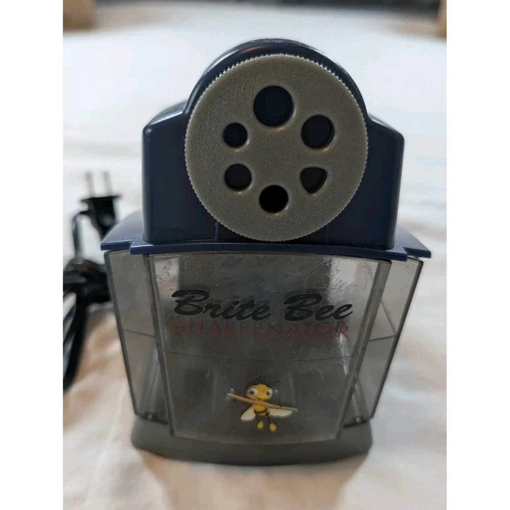 Brite Bee Sharpenator Heavy Duty Classroom Electric Pencil Sharpener Blue Multi